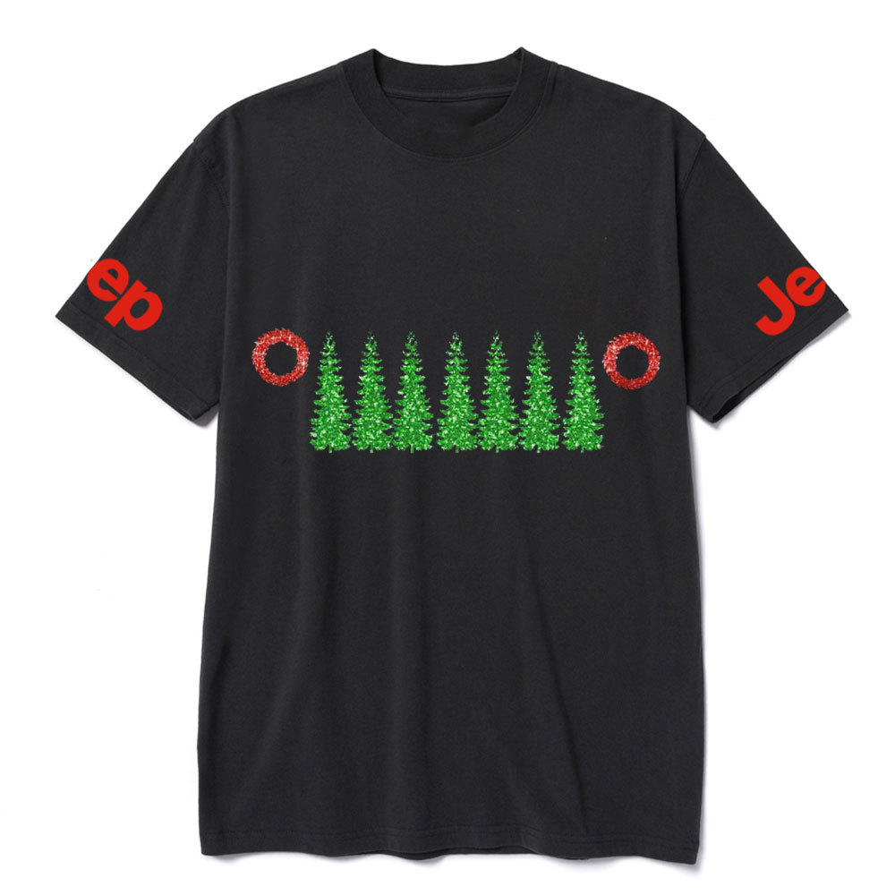 Charistmas Tree Red Wreath Jp Grille T-Shirt