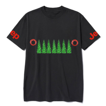 Charistmas Tree Red Wreath Jp Grille T-Shirt