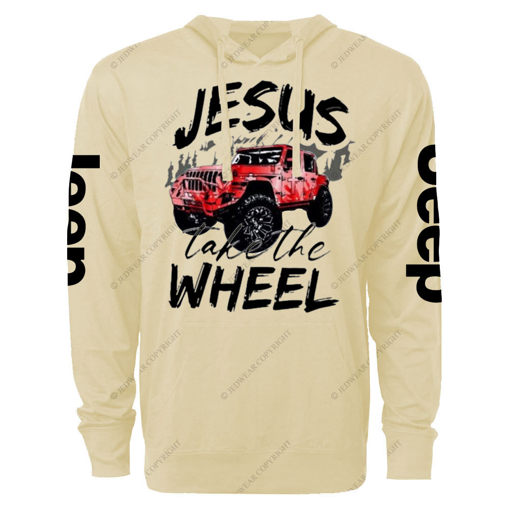 Jesus Take The Wheel Jp Oversized Lightweight Hoodie
