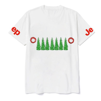 Charistmas Tree Red Wreath Jp Grille T-Shirt