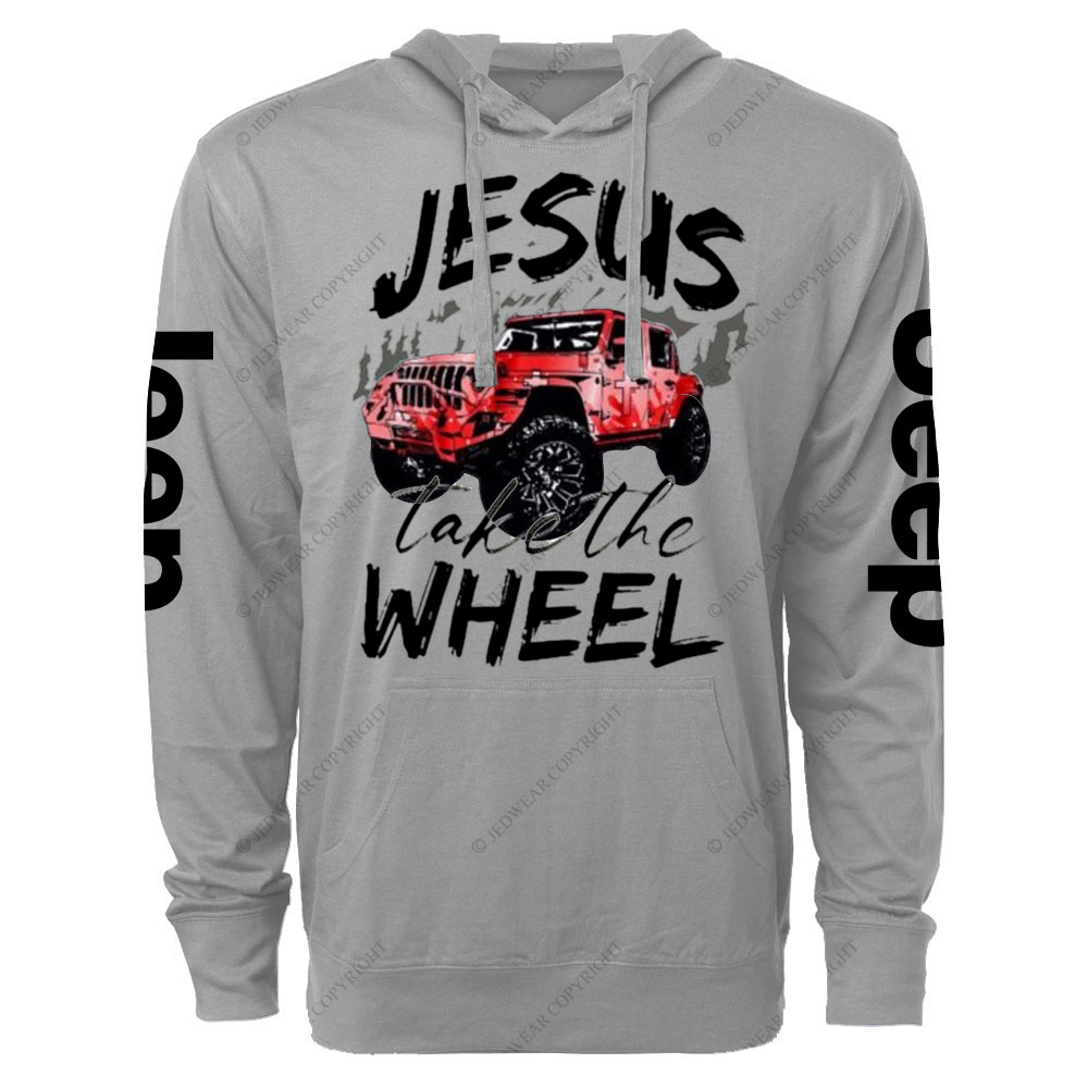 Jesus Take The Wheel Jp Oversized Lightweight Hoodie