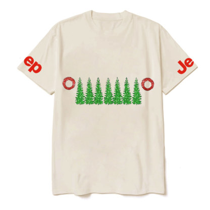 Charistmas Tree Red Wreath Jp Grille T-Shirt