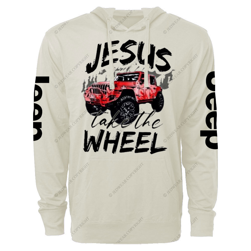 Jesus Take The Wheel Jp Oversized Lightweight Hoodie