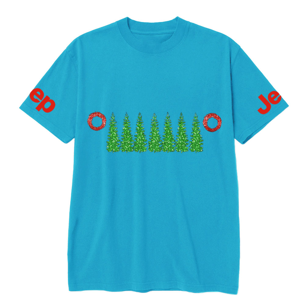 Charistmas Tree Red Wreath Jp Grille T-Shirt