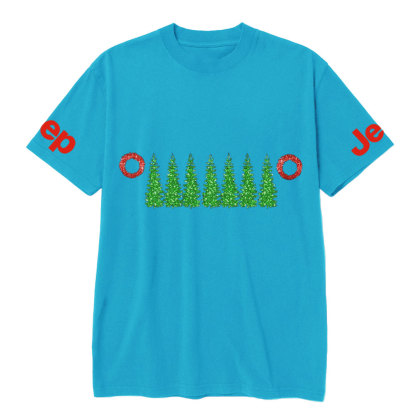 Charistmas Tree Red Wreath Jp Grille T-Shirt