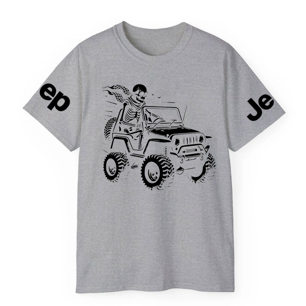 Skeleton Rides In The Jeep Offroad Ride Jp Lover T-Shirt