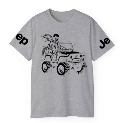 Skeleton Rides In The Jeep Offroad Ride Jp Lover T-Shirt