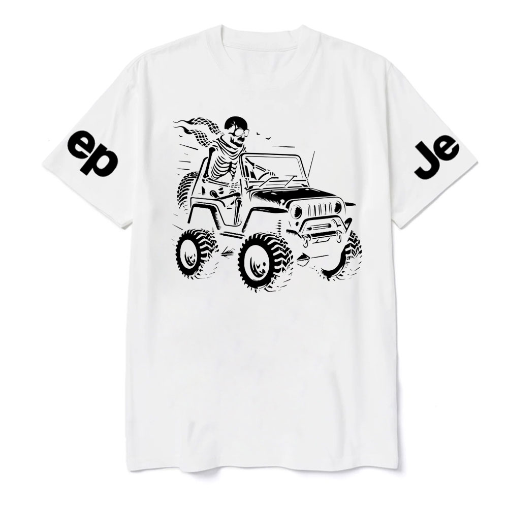 Skeleton Rides In The Jeep Offroad Ride Jp Lover T-Shirt