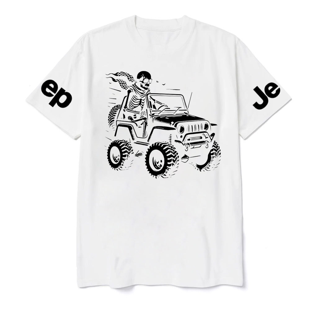 Skeleton Rides In The Jeep Offroad Ride Jp Lover T-Shirt