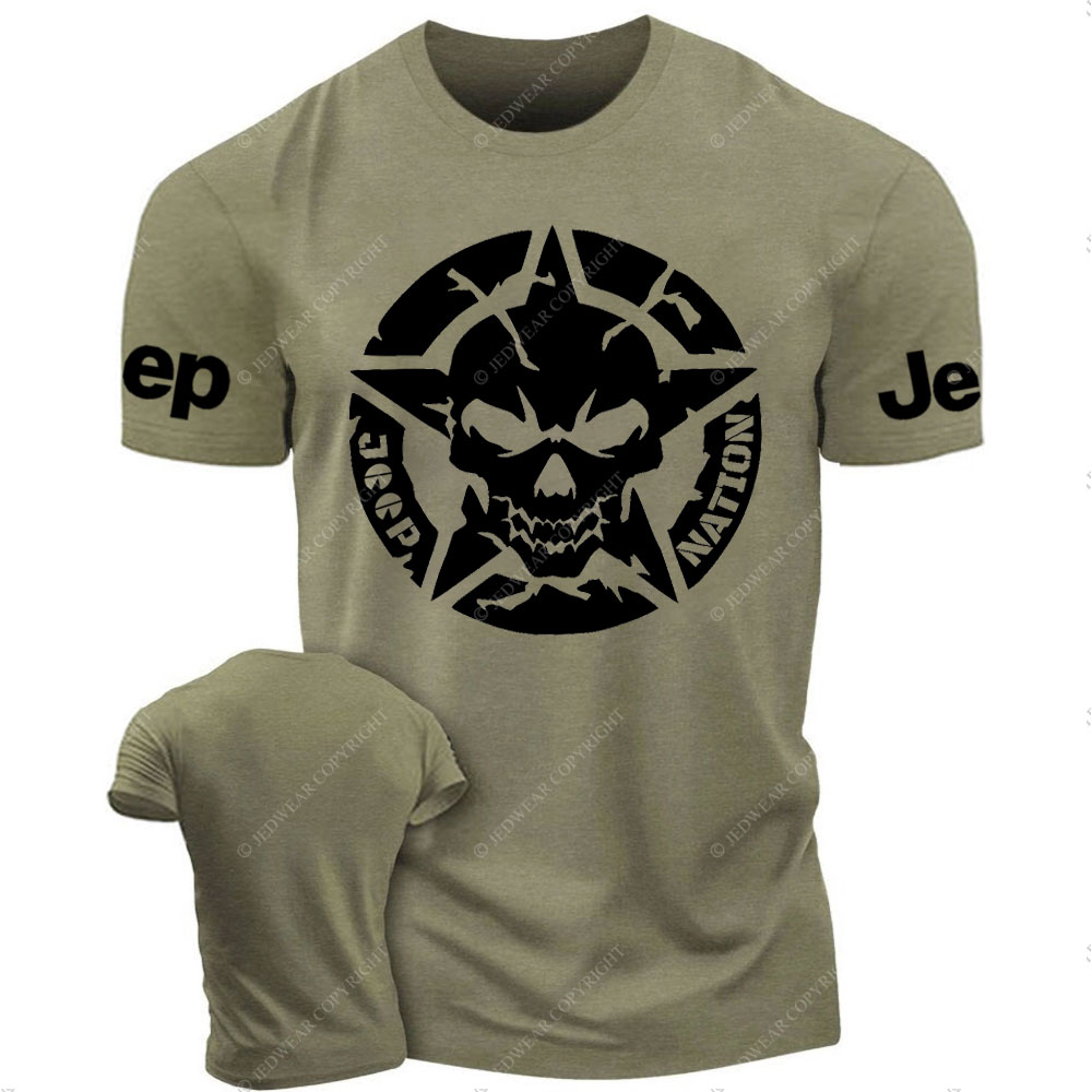 Oscar Mike Star Skull Jp Nation T-Shirt