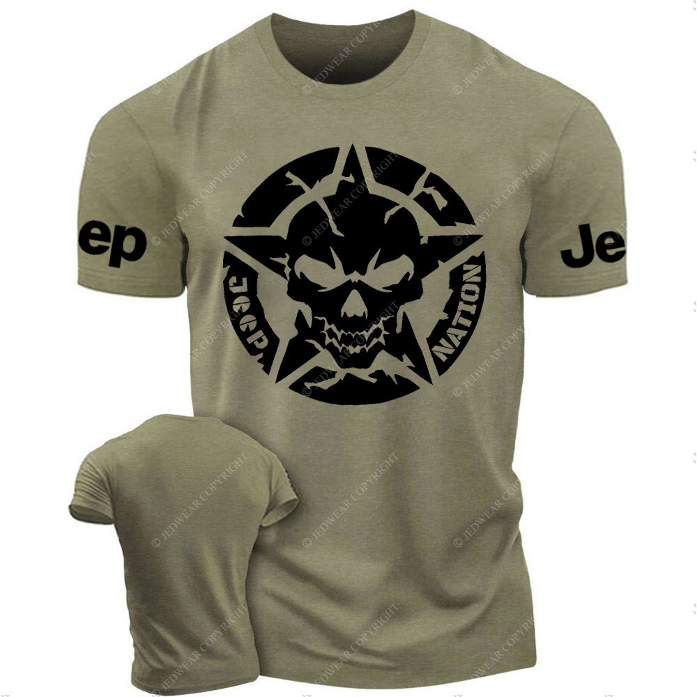 Oscar Mike Star Skull Jp Nation T-Shirt
