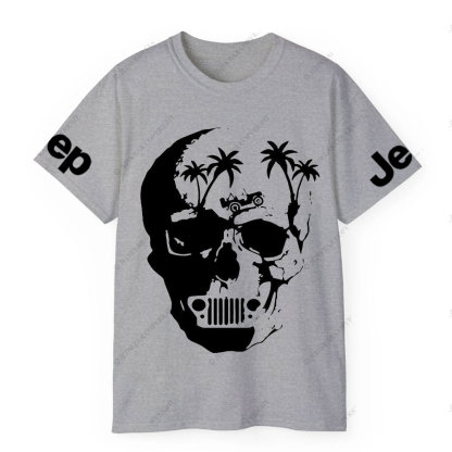 Awesome Skull Palm Tree Jp T-shirt