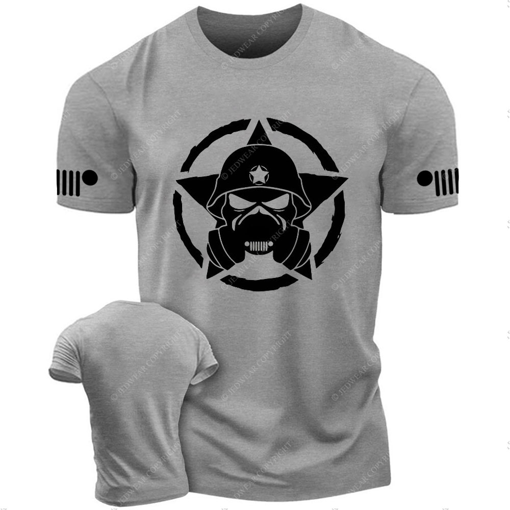 Skull Jp Army Star White T-Shirt