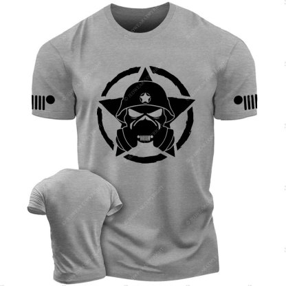 Skull Jp Army Star White T-Shirt