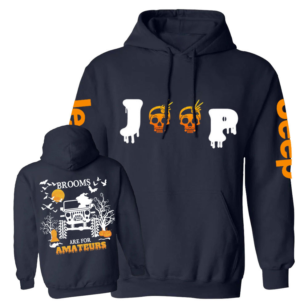 Jp Witches - Brooms Are for Amateurs Double Printed Casual Hoodie