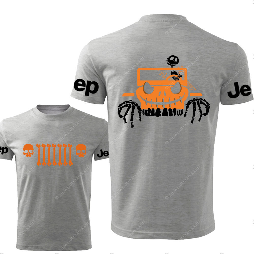 Jp Bone Grille Orange Double Printed T-Shirt