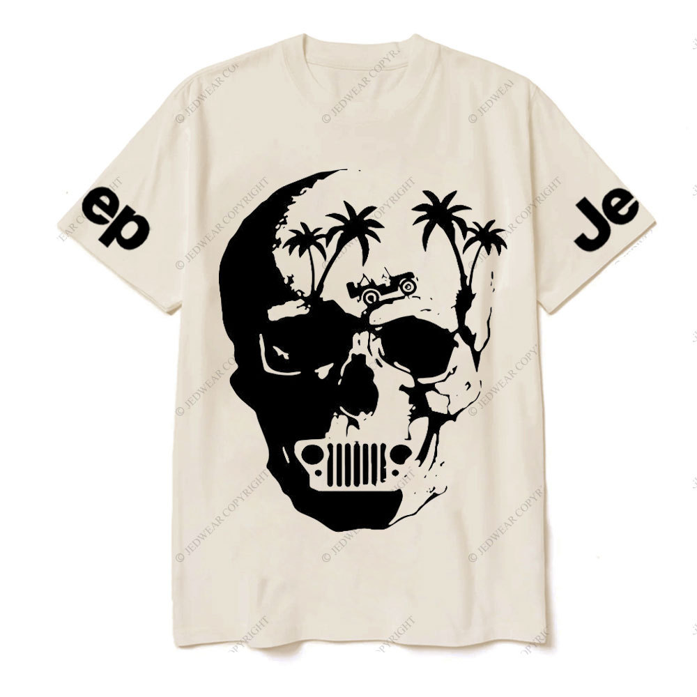 Awesome Skull Palm Tree Jp T-shirt