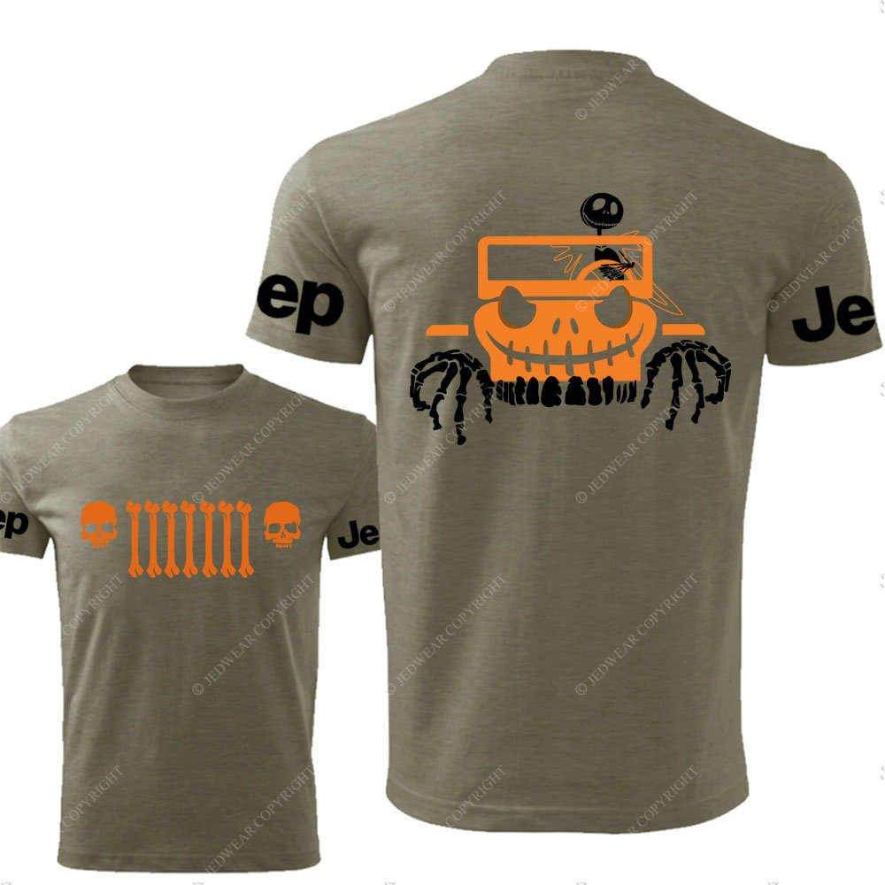 Jp Bone Grille Orange Double Printed T-Shirt