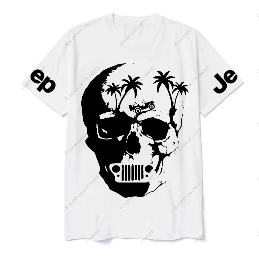 Awesome Skull Palm Tree Jp T-shirt