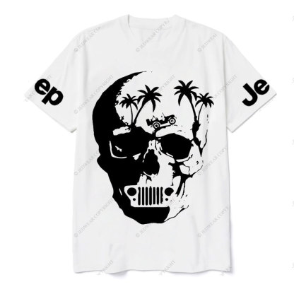 Awesome Skull Palm Tree Jp T-shirt