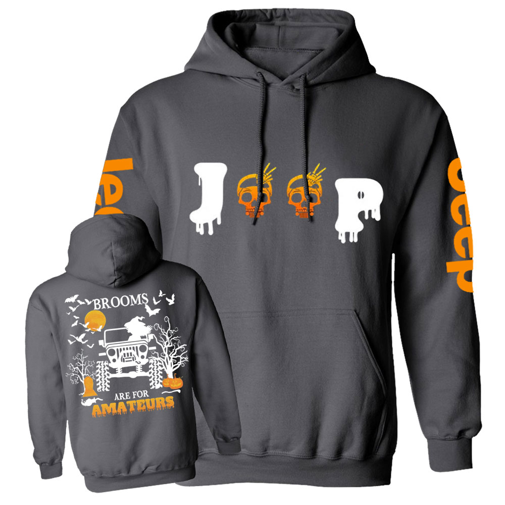 Jp Witches - Brooms Are for Amateurs Double Printed Casual Hoodie