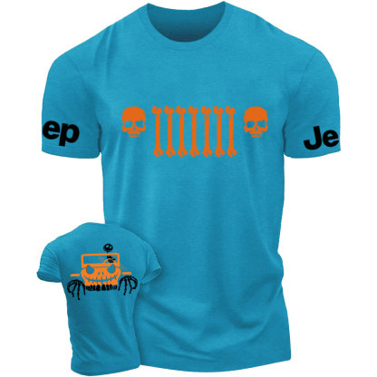 Jp Bone Grille Orange Double Printed T-Shirt
