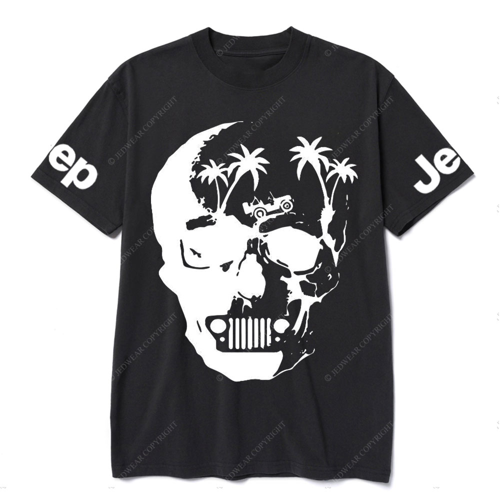 Awesome Skull Palm Tree Jp T-shirt
