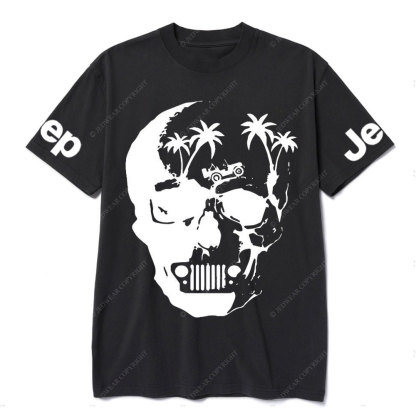 Awesome Skull Palm Tree Jp T-shirt