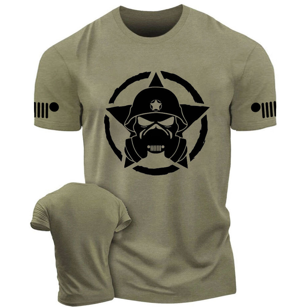Skull Jp Army Star White T-Shirt
