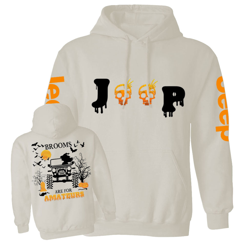 Jp Witches - Brooms Are for Amateurs Double Printed Casual Hoodie