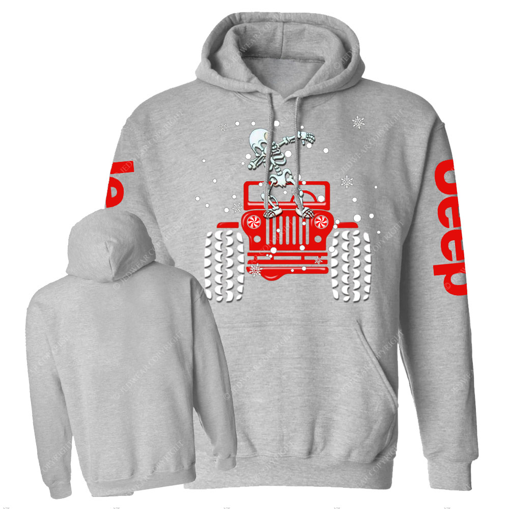 Skull Dancing Merry JperMas Snow Scence Casual Hoodie