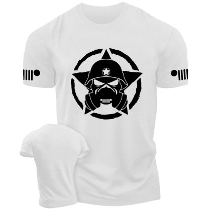 Skull Jp Army Star White T-Shirt