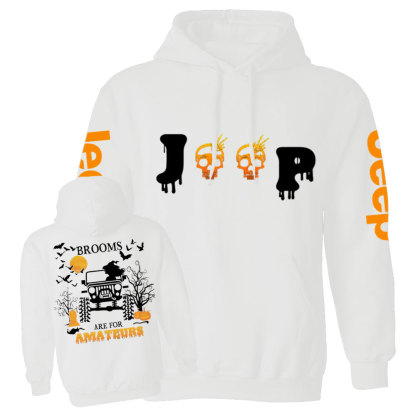 Jp Witches - Brooms Are for Amateurs Double Printed Casual Hoodie