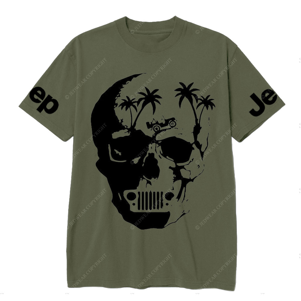 Awesome Skull Palm Tree Jp T-shirt