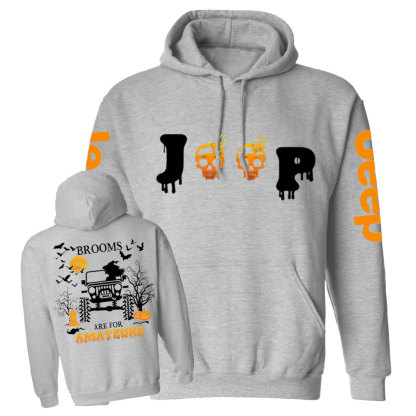 Jp Witches - Brooms Are for Amateurs Double Printed Casual Hoodie