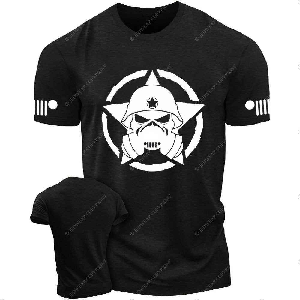 Skull Jp Army Star White T-Shirt