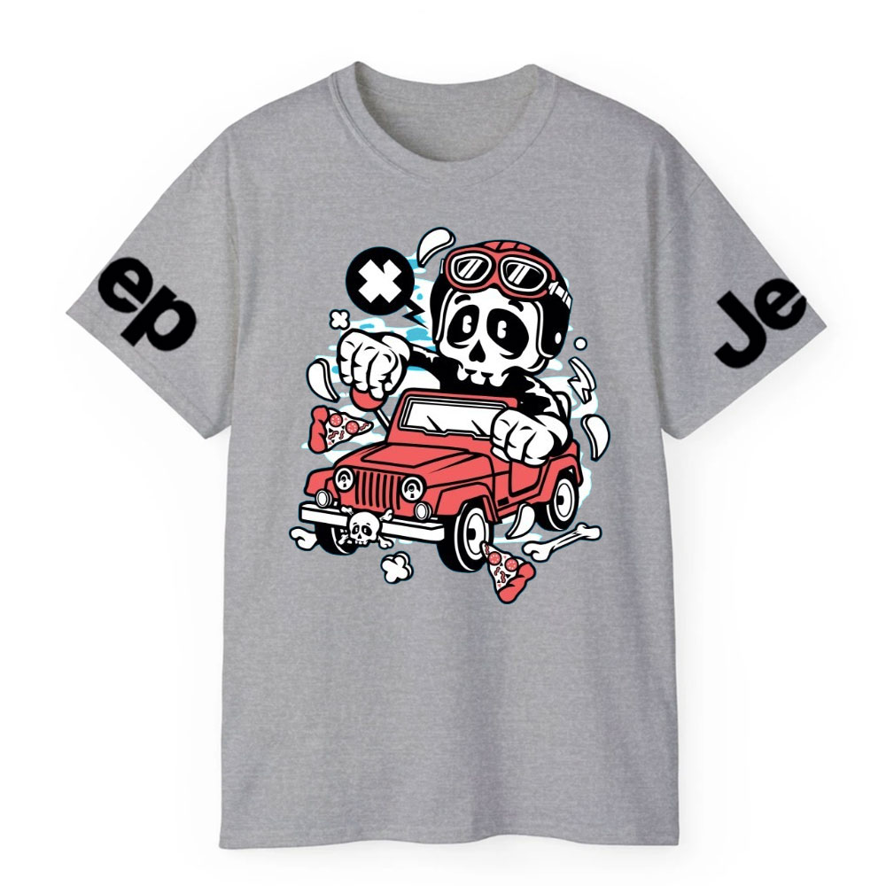 Skull Jp Cartoon Character T-shirt