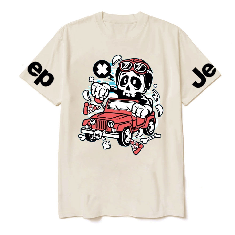 Skull Jp Cartoon Character T-shirt