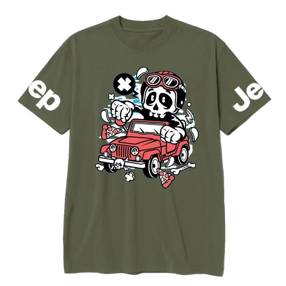 Skull Jp Cartoon Character T-shirt