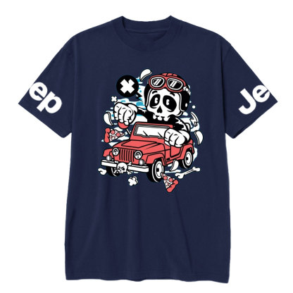 Skull Jp Cartoon Character T-shirt