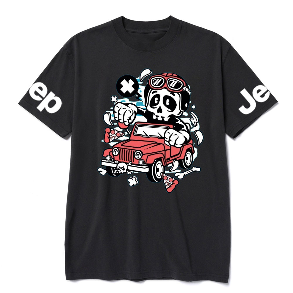 Skull Jp Cartoon Character T-shirt