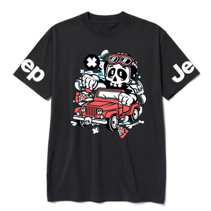 Skull Jp Cartoon Character T-shirt