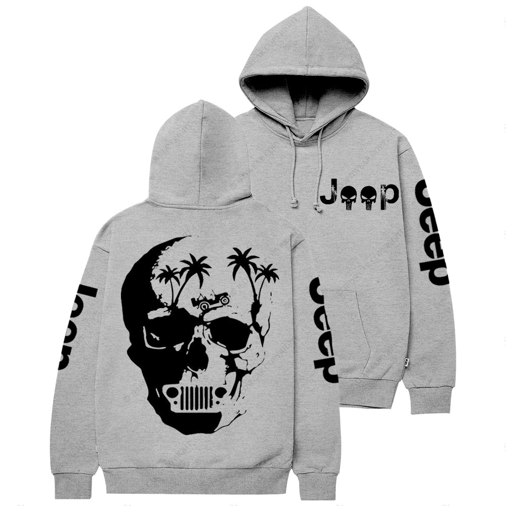 Awesome Jp Skull Palm Tree Casual Hoodie
