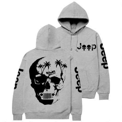 Awesome Jp Skull Palm Tree Casual Hoodie