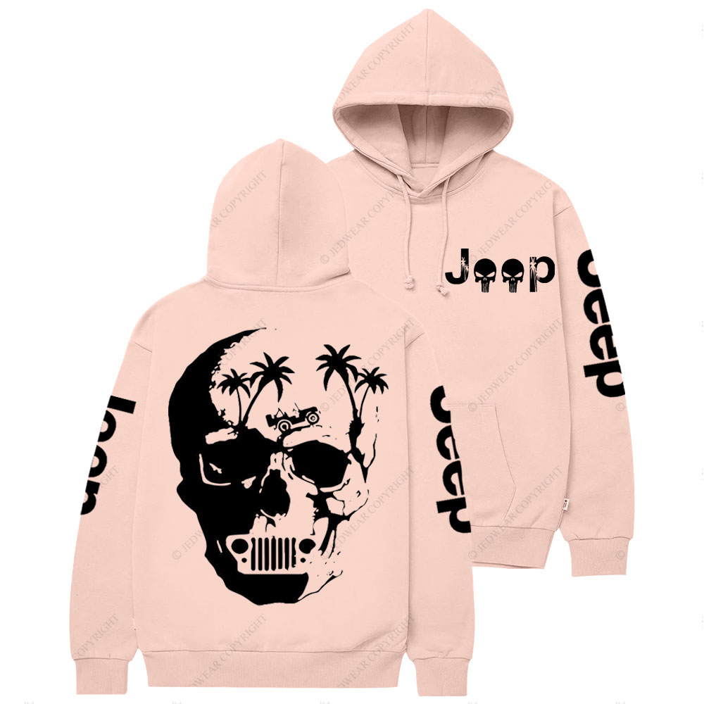 Awesome Jp Skull Palm Tree Casual Hoodie