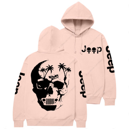Awesome Jp Skull Palm Tree Casual Hoodie