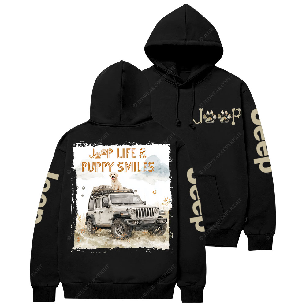 Jp Life and Puppy Smiles Casual Hoodie