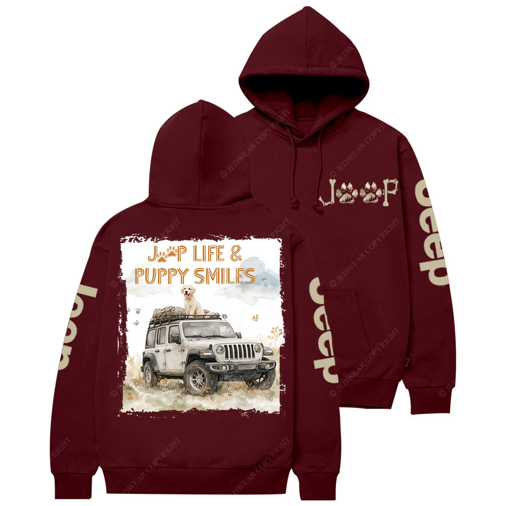 Jp Life and Puppy Smiles Casual Hoodie