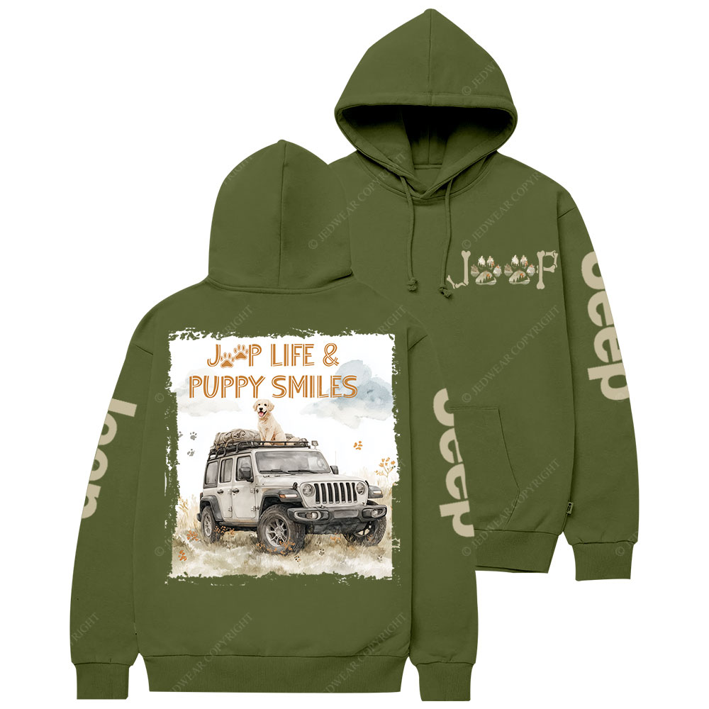 Jp Life and Puppy Smiles Casual Hoodie