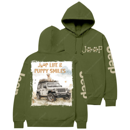 Jp Life and Puppy Smiles Casual Hoodie